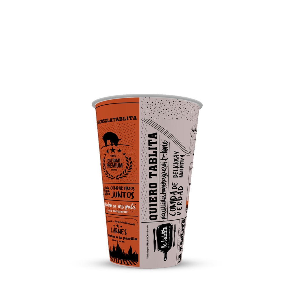 Vaso Bebida Fría 12 Oz La Tablita