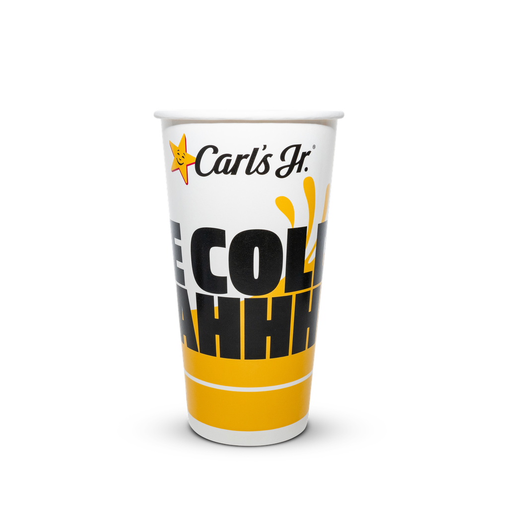 Vaso Bebida Fría 22 Oz Carls Jr