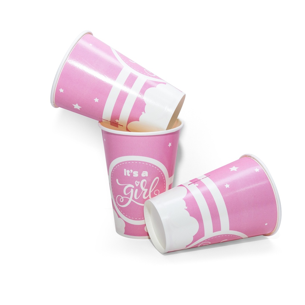 Vaso Bebida Fría 7.25 oz - It's a Girl