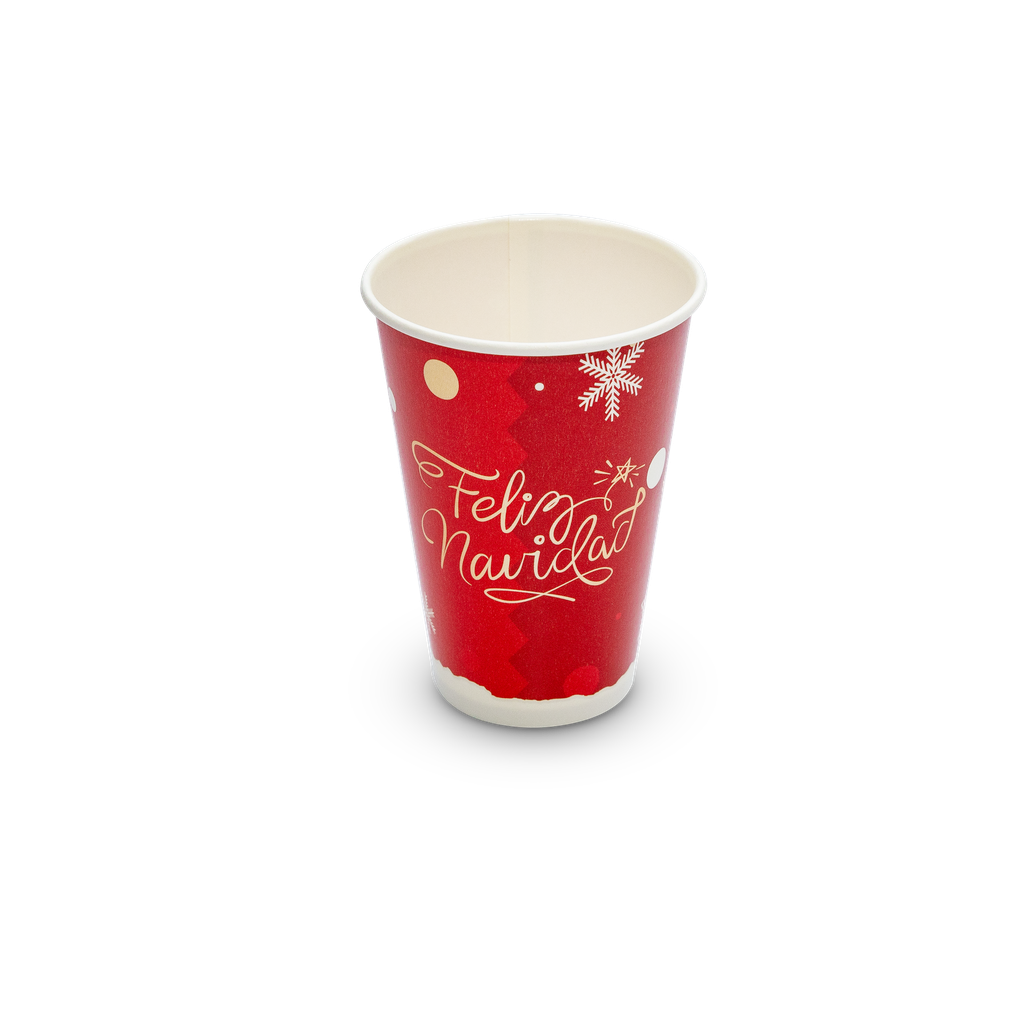 Paper cup cold drink 7.25 oz - Christmas
