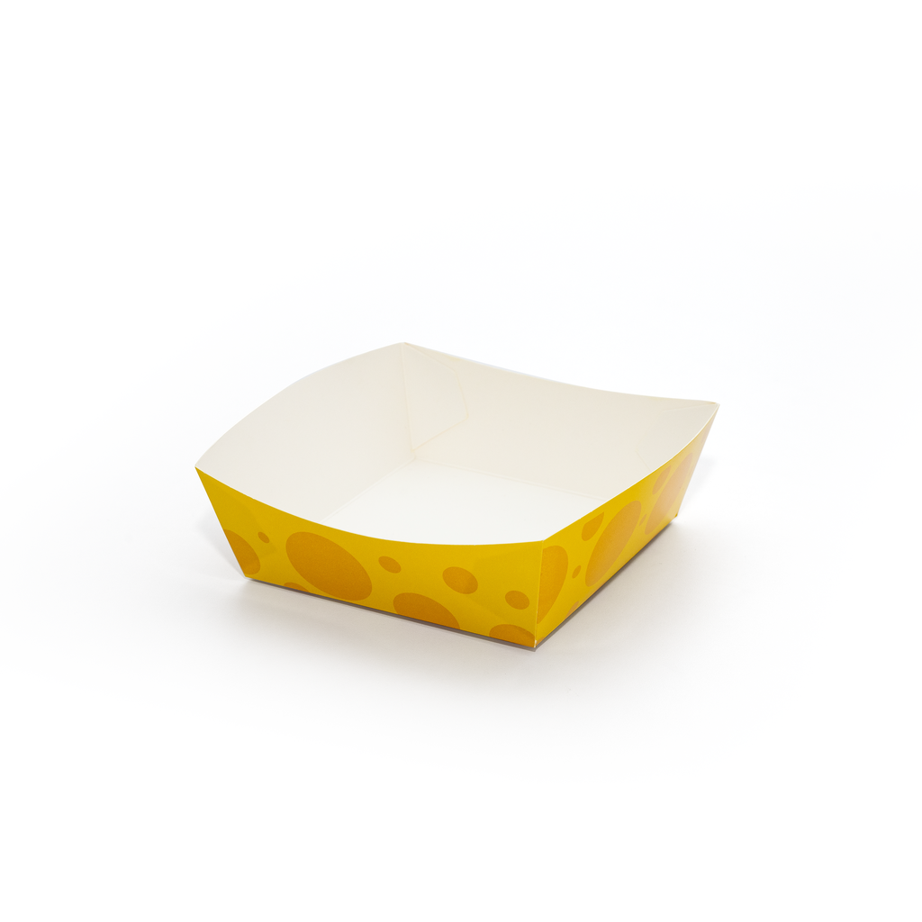 Square paper food tray  - Fast food