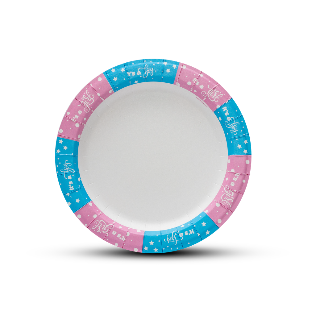 Paper plate 9 in - Baby Shower