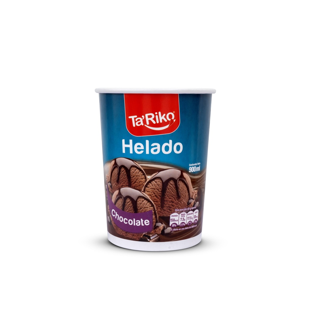 Envase Bebida Fría 1 Litro Ta Riko Chocolate