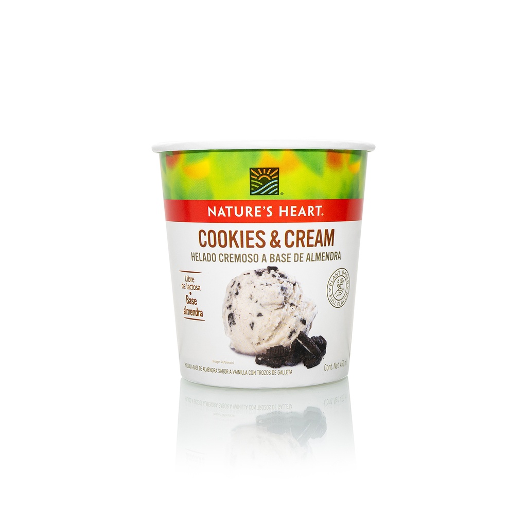 Envase de Papel 1/2 Lt Nature’s Hearts Cookies And Cream