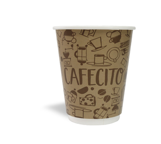 Double wall paper cup 12 Oz "Cafecito"