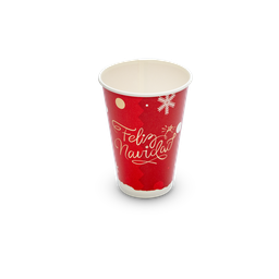 Paper cup cold drink 7.25 oz - Christmas
