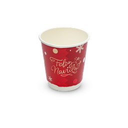 Vaso Bebida Caliente Doble Pared 9 oz - Navideño
