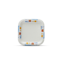 Plato Cuadrado 6" -  Fiestero Niños