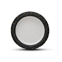 Paper Plate 9 in - Party Black