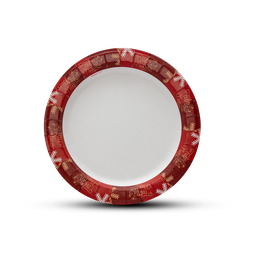 Paper plate 9 in - Christmas
